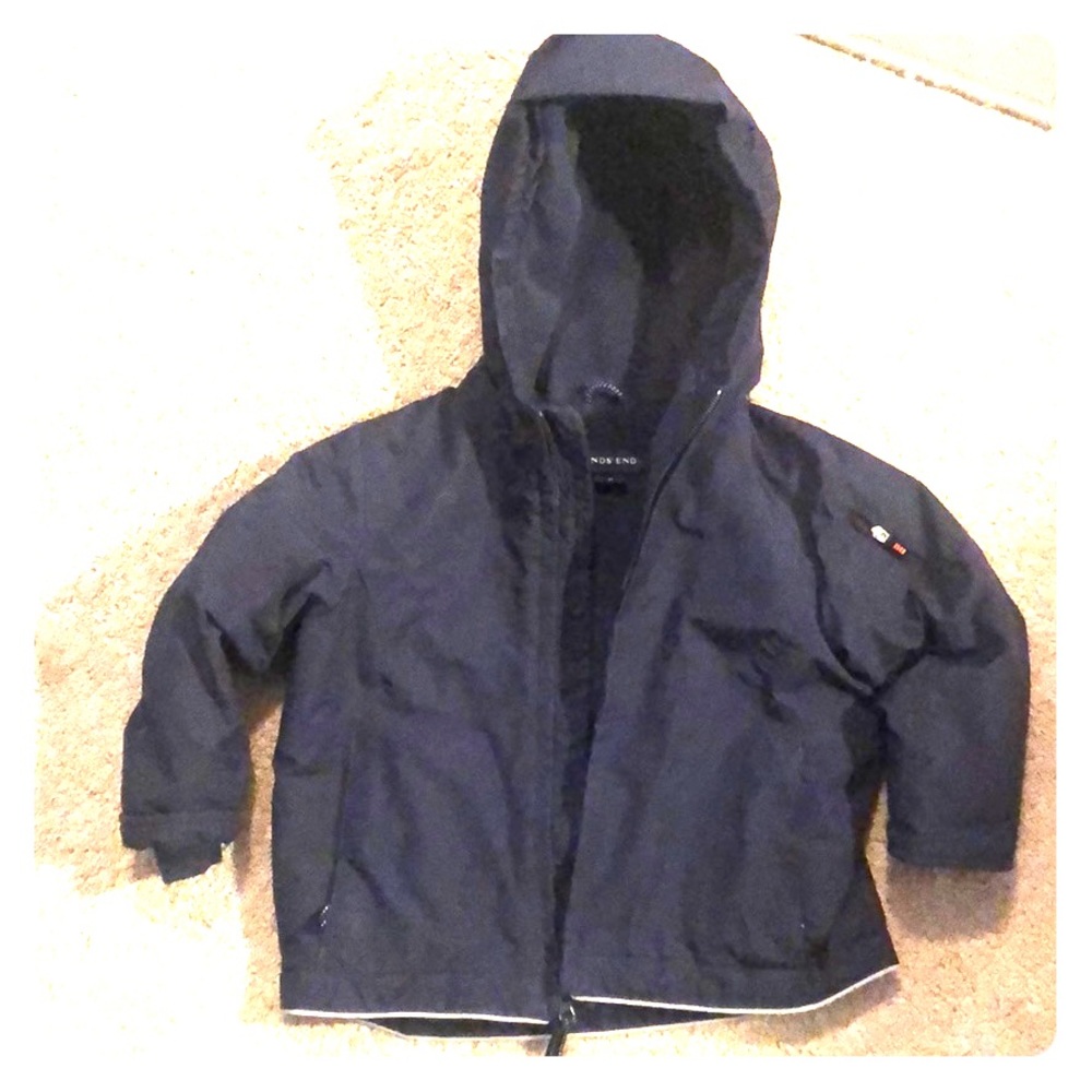 Child’s Lands End Jacket Navy Blue